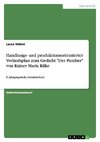 Handlungs- und produktionsorientierter Verlaufsplan zum Gedicht 