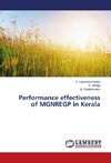 Performance effectiveness of MGNREGP in Kerala