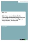 Haben Tiere Rechte? Eine ethische Auseinandersetzung mit dem moralischen Status der Tiere auf der Grundlage von Schopenhauers Mitleidsethik