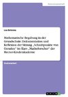 Mathematische Begabung in der Grundschule. Dokumentation und Reflexion der Sitzung 