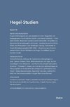 Hegel-Studien / Hegel-Studien