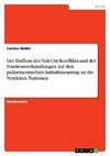 Der Einfluss des Nah-Ost-Konflikts und der Friedensverhandlungen auf den palästinensischen Aufnahmeantrag an die Vereinten Nationen