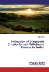 Evaluation of Diagnostic Criteria for von Willebrand Disease in Sudan