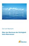 Über das Maximum der Dichtigkeit beim Meerwasser