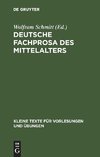 Deutsche Fachprosa des Mittelalters