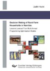 Decision Making of Rural Farm Households in Namibia: Lessons Learned From Multi-Annual Programming Optimisation Models