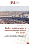 Quelles solutions pour la réhabilitation des mines à ciel ouvert?