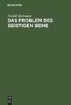 Das Problem des geistigen Seins