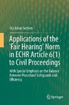 Applications of the 'Fair Hearing' Norm in ECHR Article 6(1) to Civil Proceedings