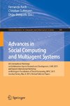 Advances in Social Computing and Multiagent Systems