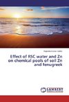 Effect of RSC water and Zn on chemical pools of soil Zn and fenugreek