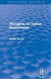 Bevan, E: Thoughts on Indian Discontents (Routledge Revivals