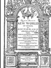 Florio's  Italian English Dictionary of 1611