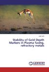 Stability of Gold Depth Markers in Plasma facing, refractory metals