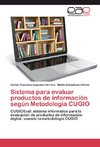 Sistema para evaluar productos de información según Metodología CUGIO