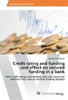 Credit rating and funding cost effect on secured funding in a bank