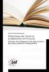 Didactique de l'écrit et progression en français