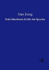 Fritz Mauthners Kritik der Sprache