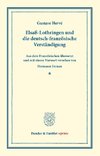 Elsaß-Lothringen und die deutsch-französische Verständigung