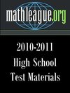 High School Test Materials 2010-2011