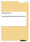 Leadership Effectiveness in Global Teams