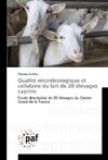 Qualité microbiologique et cellulaire du lait de 20 élevages caprins