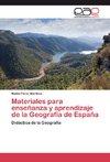 Materiales para enseñanza y aprendizaje de la Geografía de España