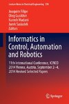 Informatics in Control, Automation and Robotics