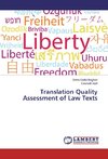 Translation Quality Assessment of Law Texts