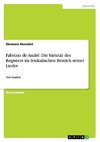 Fabrizio de André. Die Varietät des Registers im lexikalischen Bereich seiner Lieder