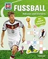 Rätseln und Stickern: Fußball