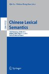 Chinese Lexical Semantics