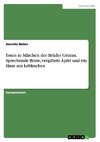 Essen in Märchen der Brüder Grimm. Sprechende Brote, vergiftete Äpfel und ein Haus aus Lebkuchen