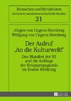 Der Aufruf «An die Kulturwelt!»