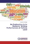An Exploration in to Students' Writing Performances at Tertiary Level