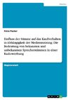 Einfluss der Stimme auf das Kaufverhalten in Abhängigkeit der Mediennutzung. Die Bedeutung von bekannten und unbekannten Sprecherstimmen in einer Radiowerbung