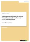 Modellgestützte strategische Planung. Unternehmensanalyse anhand des SWOT-Analyse-Modells