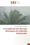 Incomplétude des données climatiques et méthodes d'estimation