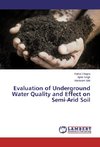 Evaluation of Underground Water Quality and Effect on Semi-Arid Soil