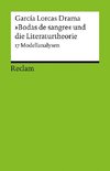 García Lorcas Drama »Bodas de sangre« und die Literaturtheorie