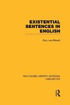 Existential Sentences in English (RLE Linguistics D