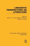 Linguistic Perspectives on Literature