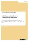 Indicadores de Gestión en la Administración de Personal