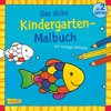 Das dicke Kindergarten-Malbuch: Mit farbigen Vorlagen und lustiger Fehlersuche