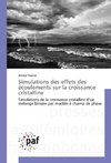 Simulations des effets des écoulements sur la croissance cristalline