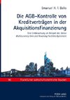 Die AGB-Kontrolle von Kreditverträgen in der Akquisitionsfinanzierung