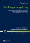 Das Ehegattensplitting