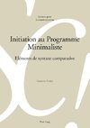 Initiation au Programme Minimaliste