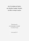 Das Verzeichnis der Bücher aus Matthias Claudius' Nachlaß, die 1834 versteigert wurden