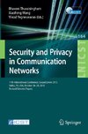 Security and Privacy in Communication Networks